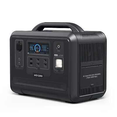 VDL 1200W/960Wh Portable Power Station Solar Generator Outdoor Camp Home Backup • 665.17€