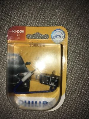 Nueva lámpara antiniebla halógena estándar Philips H3-100W, paquete de 1 H3100WB1 Foto 1 de 2