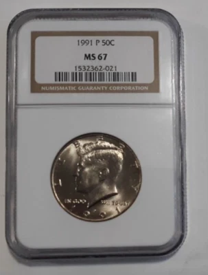 1991-P KENNEDY HALF NGC MS67 - Image 1 of 2