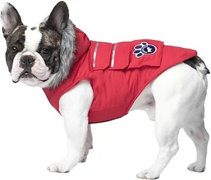 Canada Pooch Everest Explorer Size 14 Red Fleece Lined Insulated Dog Coat - Picture 1 of 3