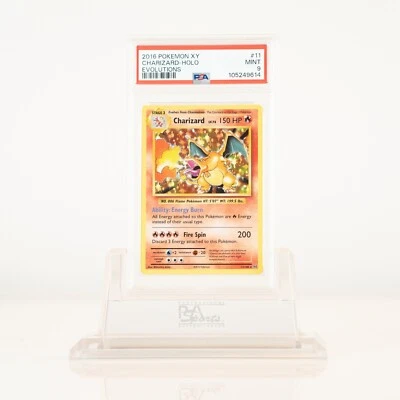2016 Pokemon Charizard PSA 9 MINT XY Evolutions Holo Rare Reprint Card - Image 1 of 2