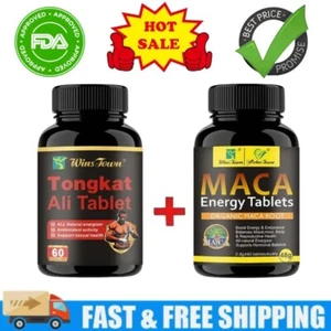 Dual power: 1bottle of Dongge Ali Vitality Tablet+1 bottle of Maca Energy Tablet - Picture 1 of 12