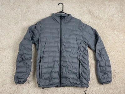 Chaqueta acolchada Calvin Klein Puffer para hombre talla 38 forrada bolsillos con cremallera completa gris Foto 1 de 4