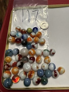 Vintage Murmeln Konvolut 50 verschiedene Größen Unikat Posten 117 - Bild 1 von 11