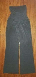 Women's Motherhood Maternity Gray Full Belly Panel Flare Pants Size Small - Picture 1 of 6