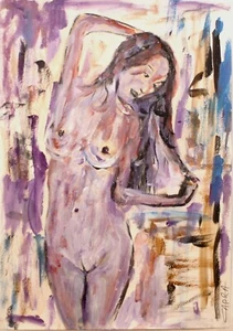 original painting chinese japanese asian nude woman girl - Picture 1 of 1
