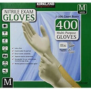 Kirkland Signature Guantes de Nitrilo 400 Unidades TALLA M - Imagen 1 de 1