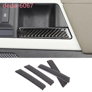 Cubierta de panel de manija de puerta interior de fibra de carbono para Land Rover Defender 90 110 20+ - Imagen 1 de 15