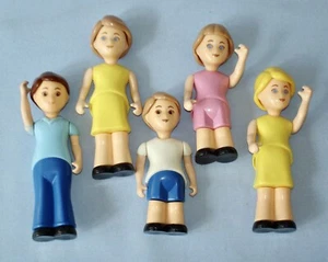 Little Tikes Dollhouse FAMILY Doll People Mom Dad Brother Sister Aunt HTF - Picture 1 of 6