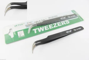 Pinzas curvas punta fina seguras VETUS Pro ESD no magnéticas antiestáticas TS-15 ESD - Imagen 1 de 2