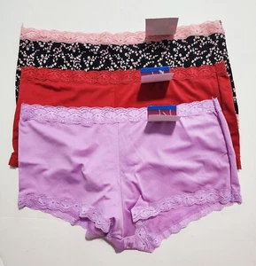 3 Maidenform Microfiber Boyshort Underwear Panty Multi 40760 Sz 6/M - NWT - Picture 1 of 1