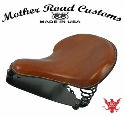 Kit de montaje de asiento de resorte Indian Scout & Bobber 2015-2021 cuero tostado tractor bc Foto 1 de 4