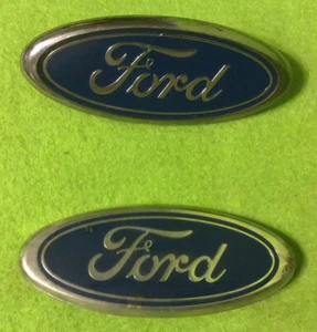 Vintage ~ FORD ~ Emblem ~ 4" Oval ~ Plastic ~ Original ~ Lot Of 2 ~ 8C020AA - Picture 1 of 9