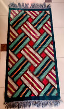 Antique Albanian traditional carpet kilim wool multicolor rug-180 cm x 60 cm