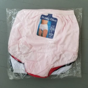 Vntg 12 Golden Chain Institutional Full Brief Bubble High Waist Panty Panties L - Picture 1 of 10