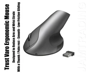 Trust Varo kabellose ergonomische Maus für PC und Laptop - Bild 1 von 12