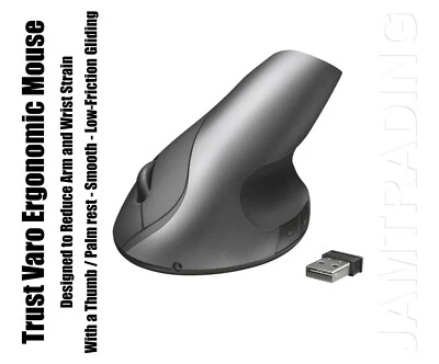 Trust Varo Wireless Ergonomic Mouse for PC and Laptop - Image 1 of 4