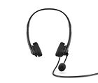 Headphones With Microphone Hp Wired Black NEW