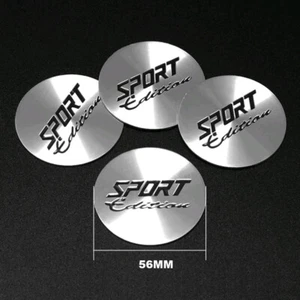 4× 56MM SPORT Edition Car Wheel Center Cover Stickers Hub Cap Emblem Badge Decal - Picture 1 of 14