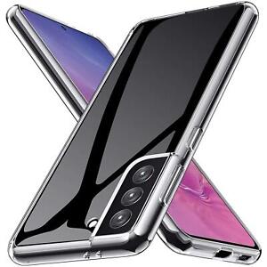 Schutz Hülle Für Samsung Galaxy S21 Handy Tasche Slim Silikon Cover Case Klar