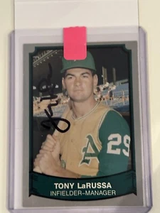 Tony LaRussa Autographed 1989 Pacific #140 Oakland Athletics JSA HOF - Picture 1 of 3