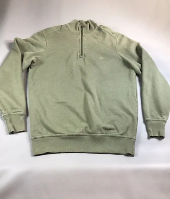 Dockers Sweatshirt Mens Small 1/4 Zip Olive Green Pullover Foto 1 de 4