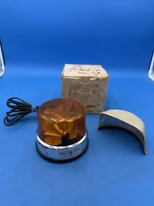 Vintage Whelen Responder 12 Volt Notfall rotierendes bernsteinfarbenes Licht Leuchtfeuer - Bild 1 von 10