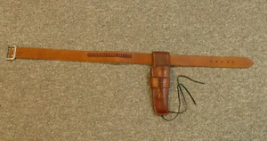 George Lawrence Co. 606 Leather Holster Ruger Single Six 121 w/ 22 Cal. Belt - Picture 1 of 16