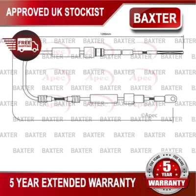 Fits BMW Z3 1997-2003 2.0 2.2 2.8 3.0 3.2 Baxter Rear Hand Brake Cable - Image 1 of 2
