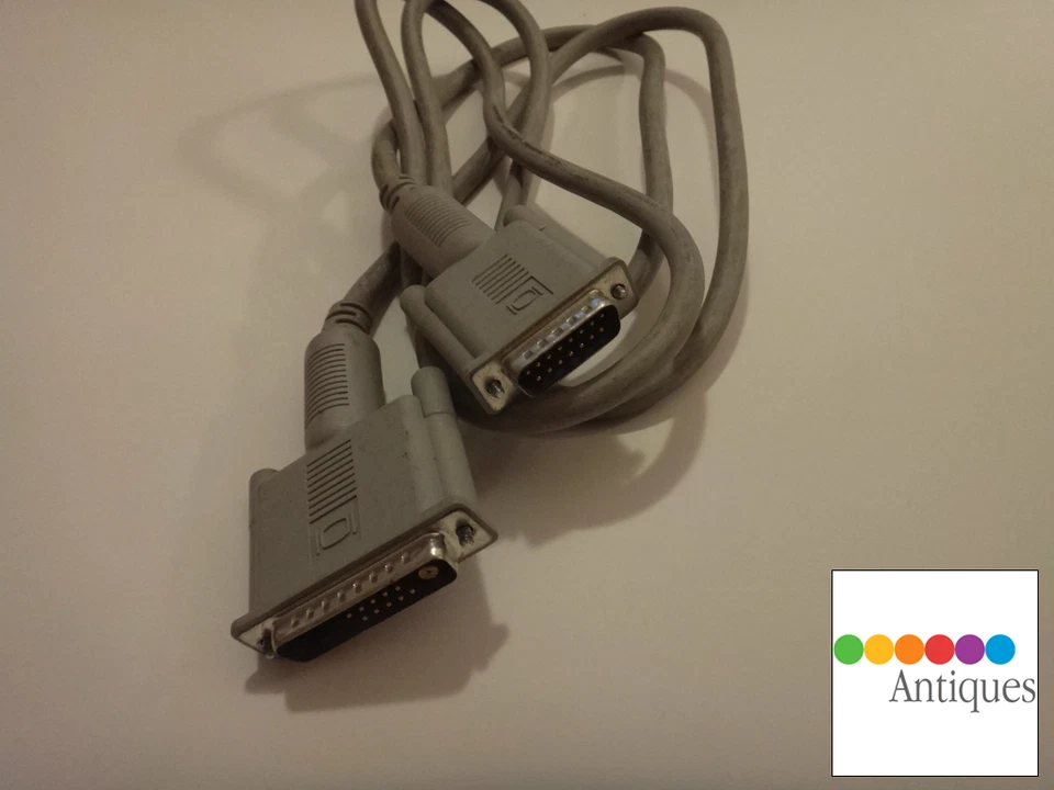Apple Mac Video Cable 590-0621-A RARE for Monochrome Portrait Display DB-15 - Image 1 of 1