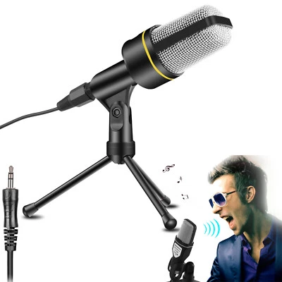 Professional Condenser Microphone Mic Audio Studio Sound Recording + Shock Mount - Image 1 of 4