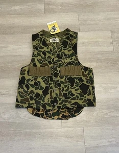 Vintage 80s Black Sheep Camo Shooting Hunting Vest DEADSTOCK Size M - Picture 1 of 5