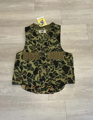 Vintage 80s Black Sheep Camo Shooting Hunting Vest DEADSTOCK Size M - Image 1 of 4