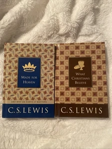 Made for Heaven /What Christians Believe Hardcover Book Lot (2) C S Lewis - Imagen 1 de 8