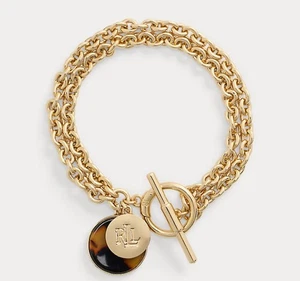 Lauren Ralph Lauren Bettelarmband Logo & Schildpatt - Bild 1 von 6