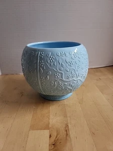 Jarrón antiguo de colección Challinor Taylor de vidrio con leche árboles de la vida No me olvides - Imagen 1 de 6