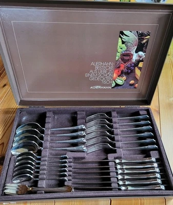 28 teilig Auerhahn Königlich Dresden – Edelstahl * NEU !!! im Original Etui - Bild 1 von 3