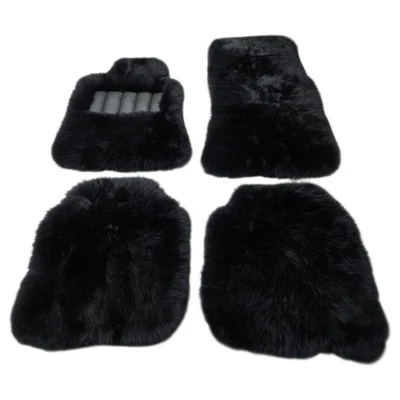 Genuine Wool Sheepskin Floor Mats Interior Carpet Custom Fit For Mercedes Benz - Image 1 of 4