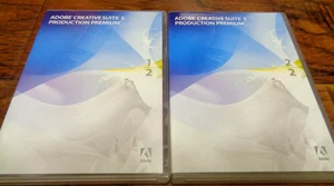 ADOBE CREATIVE SUITE 3 PRODUCTION PREMIUM 4 DISCS W/SERIAL NUMBERS USED - Picture 1 of 6