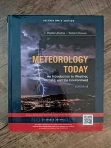 Meteorology Today: Introductory Weather Climate & Environment Instructors Ed. Vg - Picture 1 of 2