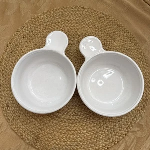 Cuencos vintage Corning Ware “Grab It” con mango blanco 15 oz lote de 2 - sin tapas - Imagen 1 de 3