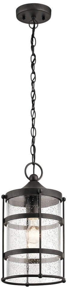 Kichler 49964AVI Mill Lane 1 Light 9 Inch Anvil Iron Outdoor Hanging Pendant
