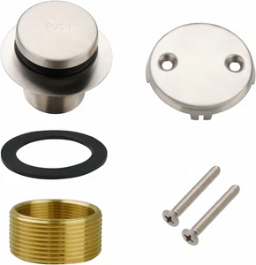 Kit de conversión de bañera con punta de drenaje, moldura de baño de repuesto con dos orificios embalaje original - Imagen 1 de 12