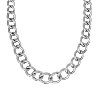 Silverly Collana Elettroformato Argento Sterling .925 Catena Maglia Grossa - Immagine 1 di 4