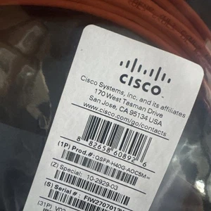 NEUF CISCO QSFP-H40G-AOC5M. CÂBLE OPTIQUE ACTIF 40GBASE 5M 10-2929-03 - Photo 1/1