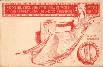 Suiza 1915 Papelería Postal de Zurich UPU Monumento Modernismo (2442) Foto 1 de 2