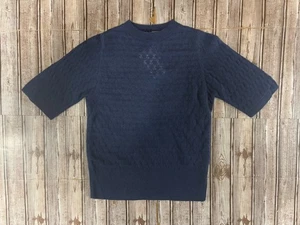 Lafayette 148 Nähte gemischte Kaschmirmischung Pullover Gr. M nachtblau neu mit Etikett $ 798 - Bild 1 von 9