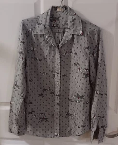 Top donna vintage Cos Cob taglia 11/12 con bottoni tema fantino - Foto 1 di 4
