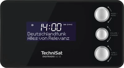 Technisat Uhrenradio DIGITRADIO 50 SE Weckfunktion DAB DAB+ USB schwarz  B Ware - Bild 1 von 3