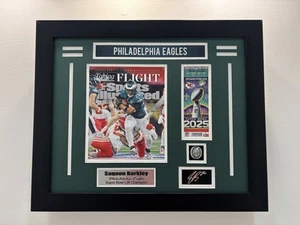 Philadelphia Eagles Saquon Barkley Super Bowl LIX Champion Ring Frame - Picture 1 of 1